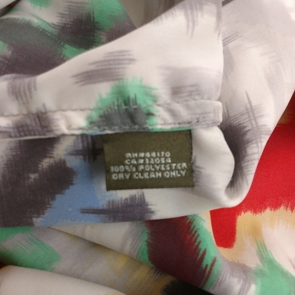 Anthropologie Fei abstract floral multi color tank top size s - Picture 5 of 9